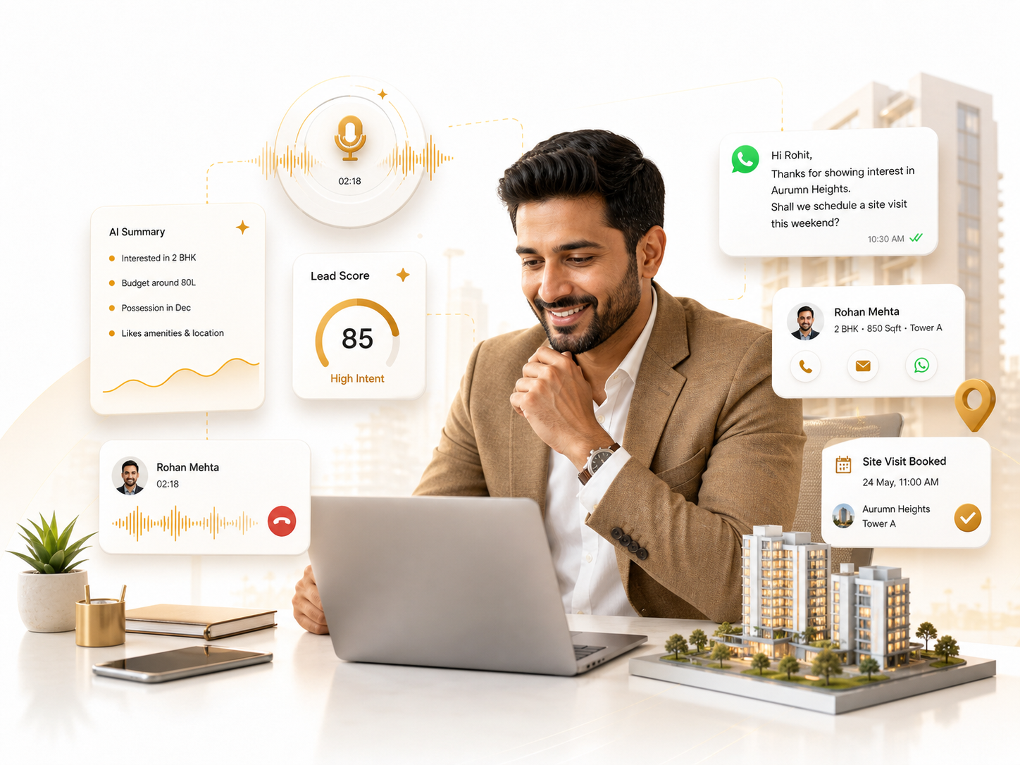 Real Estate AI Voice Agent | AI YUKT — Qualify Leads 24/7