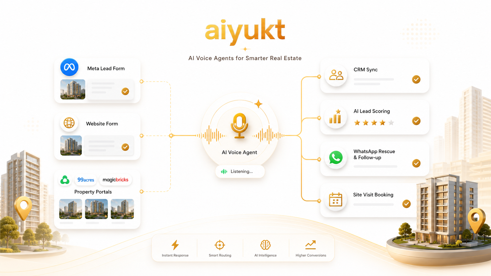 Real Estate AI Voice Agent | AI YUKT — Qualify Leads 24/7